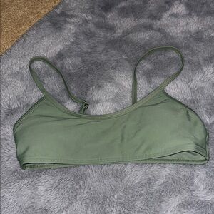 Olive Green Women's Bralette Bikini Top